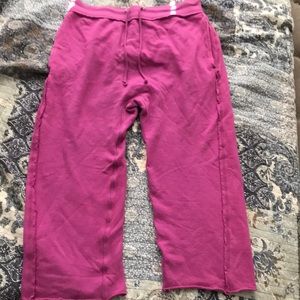 Free people movement very berry wide leg size L